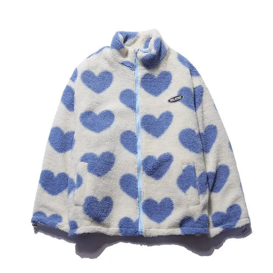 Winterfeld™ | Wendbare Jacke mit Herzchen