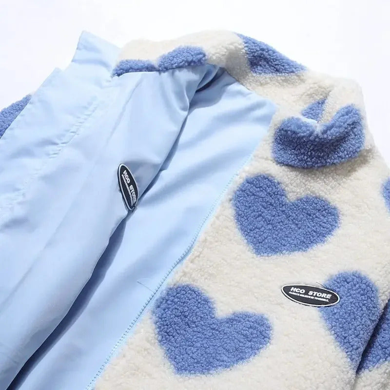 Winterfeld™ | Wendbare Jacke mit Herzchen