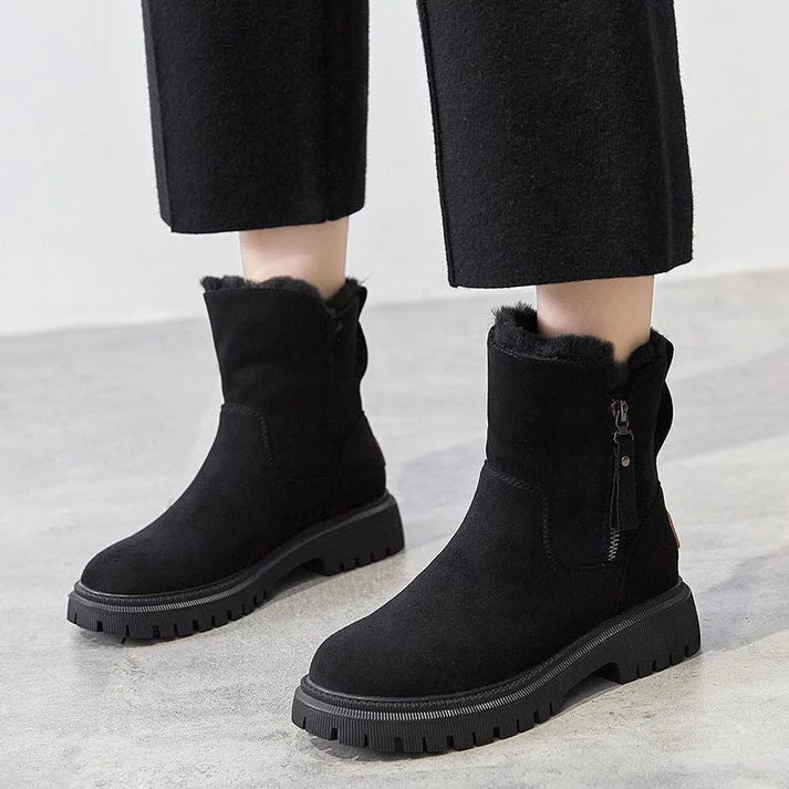 Winterfeld™ | Gefütterte Winterstiefel mit Seitlichem Reißverschluss