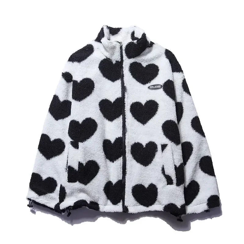 Winterfeld™ | Wendbare Jacke mit Herzchen
