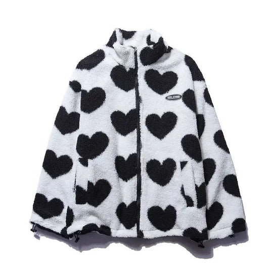 Winterfeld™ | Wendbare Jacke mit Herzchen