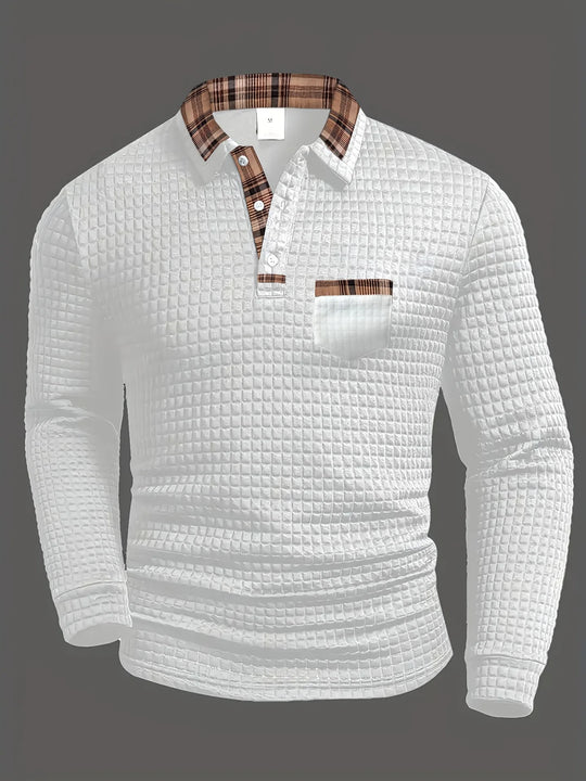 Sommerfeld | Kariertes Langarm-Poloshirt (1 Kaufen, 1 GRATIS dazu)