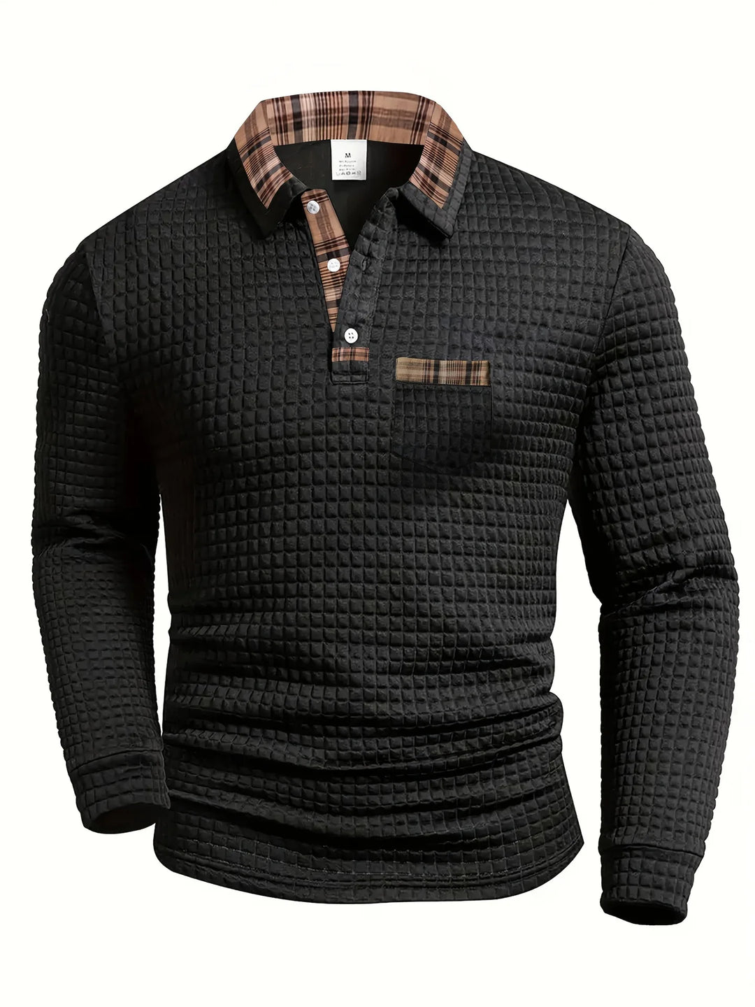 Sommerfeld | Kariertes Langarm-Poloshirt (1 Kaufen, 1 GRATIS dazu)