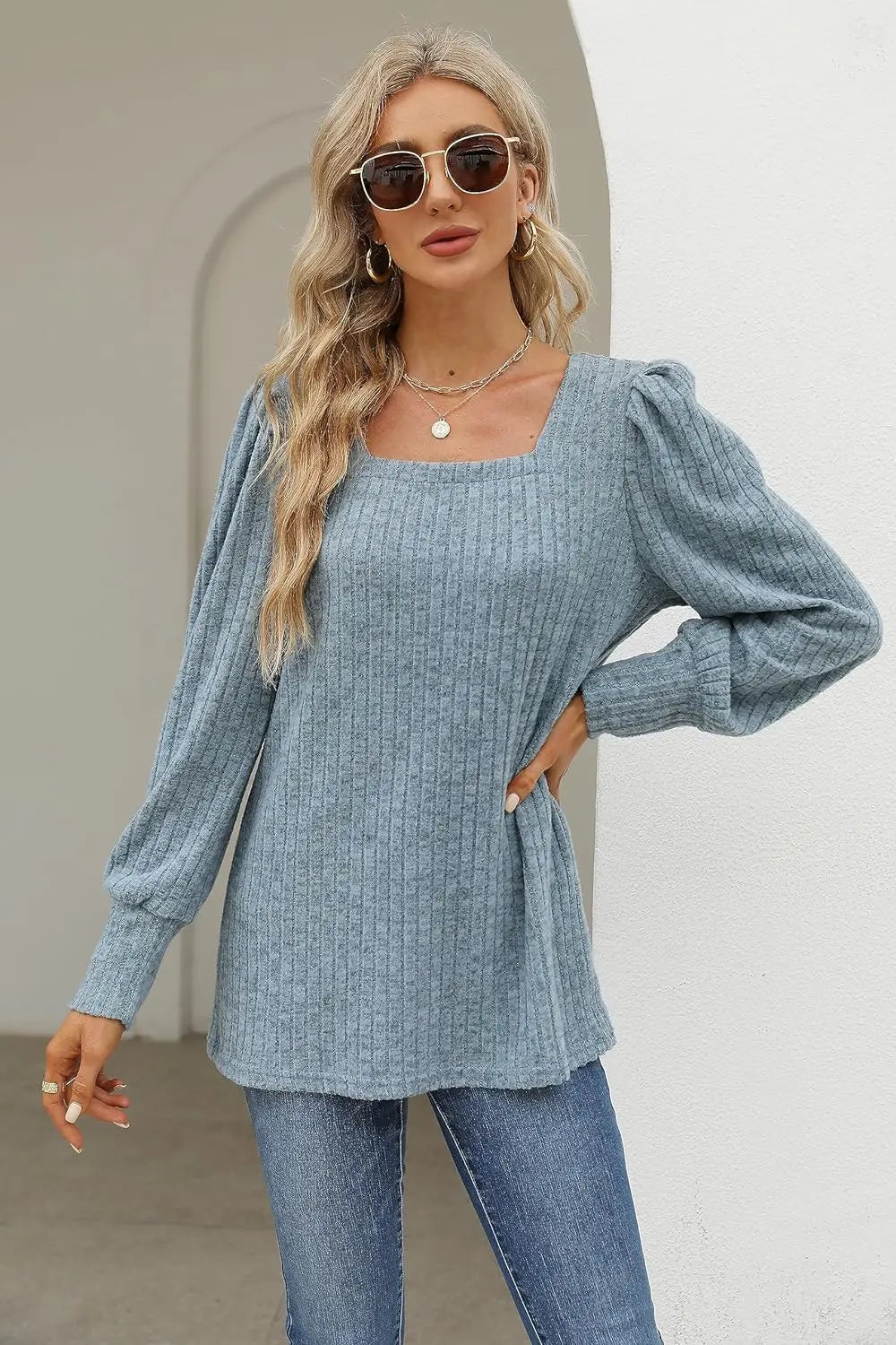 Sommerfeld | Lässiger Pullover mit Quadrat-Ausschnitt