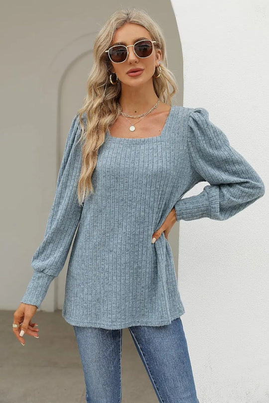 Sommerfeld | Lässiger Pullover mit Quadrat-Ausschnitt