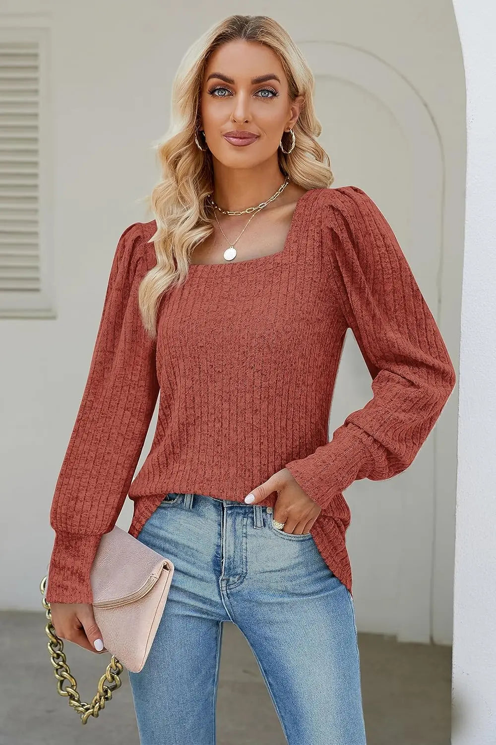 Sommerfeld | Lässiger Pullover mit Quadrat-Ausschnitt