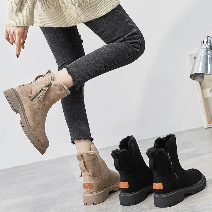 Winterfeld™ | Gefütterte Winterstiefel mit Seitlichem Reißverschluss
