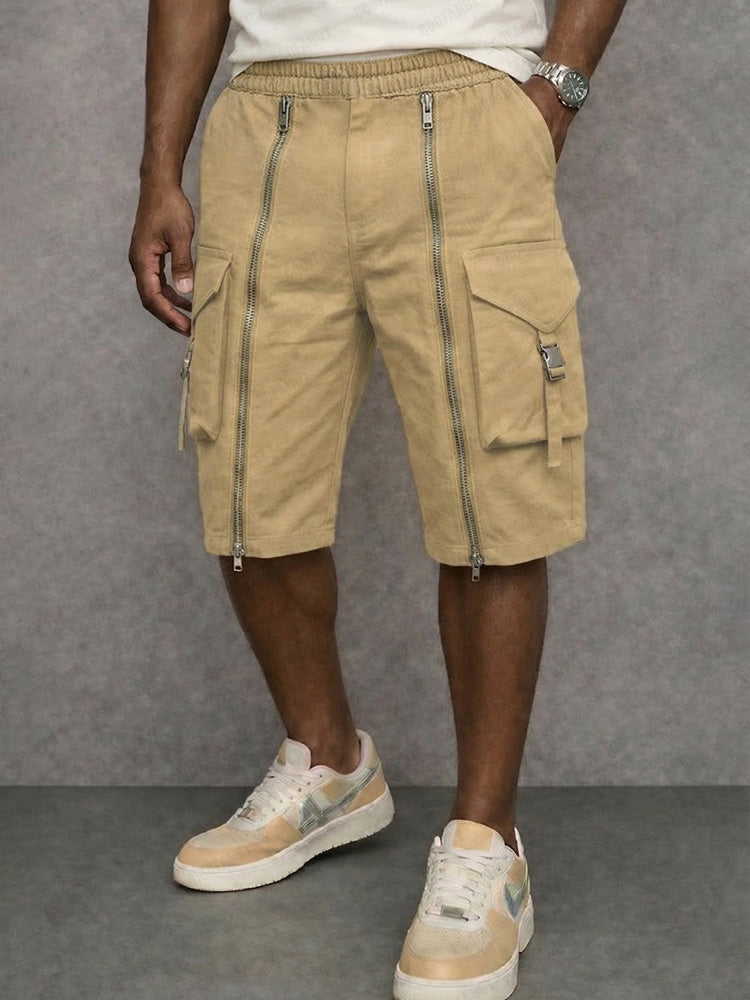 Sommerfeld | Tactical Cargo-Shorts mit Reißverschlussdetails (1 Kaufen, 1 GRATIS dazu)