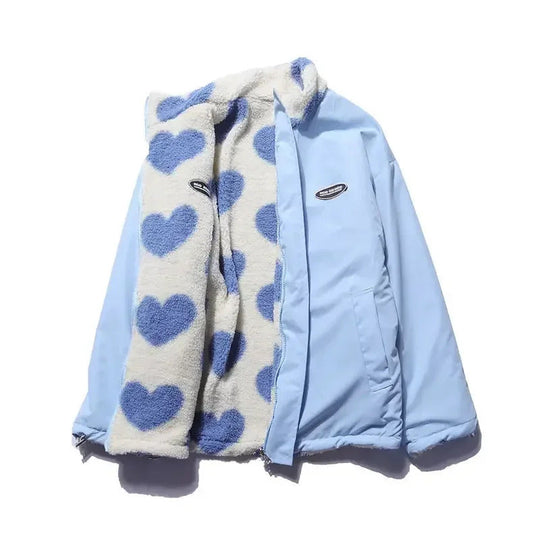 Winterfeld™ | Wendbare Jacke mit Herzchen