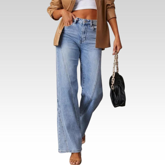 Winterfeld | WEITE JEANS MIT HOHER TAILLE