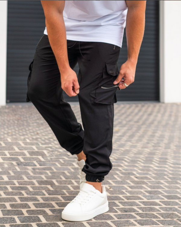 Winterfeld | Schwarze Cargo-Hose (1 kaufen, 1 GRATIS dazu)