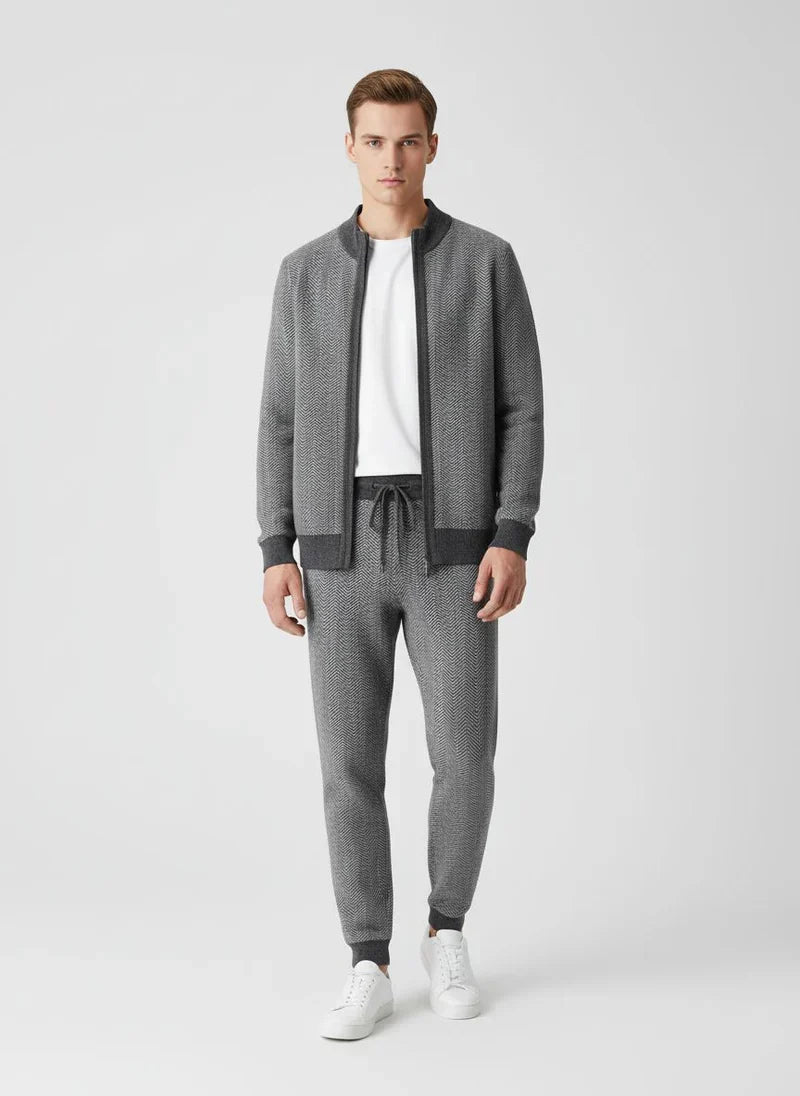 Winterfeld | Set aus feinster Merinowolle mit Muster