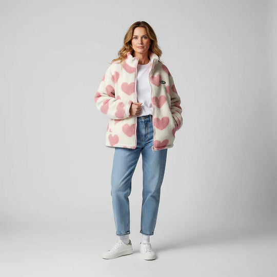 Winterfeld™ | Wendbare Jacke mit Herzchen