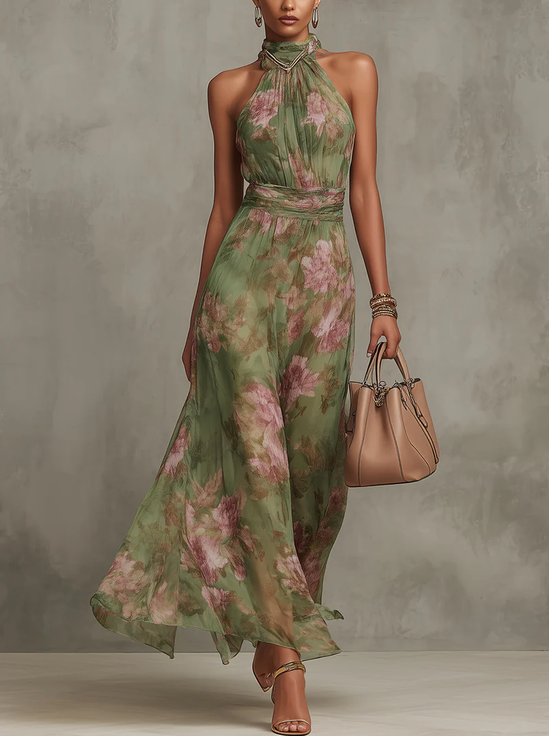 Marie | Elegantes Sommerkleid mit Blumenmuster