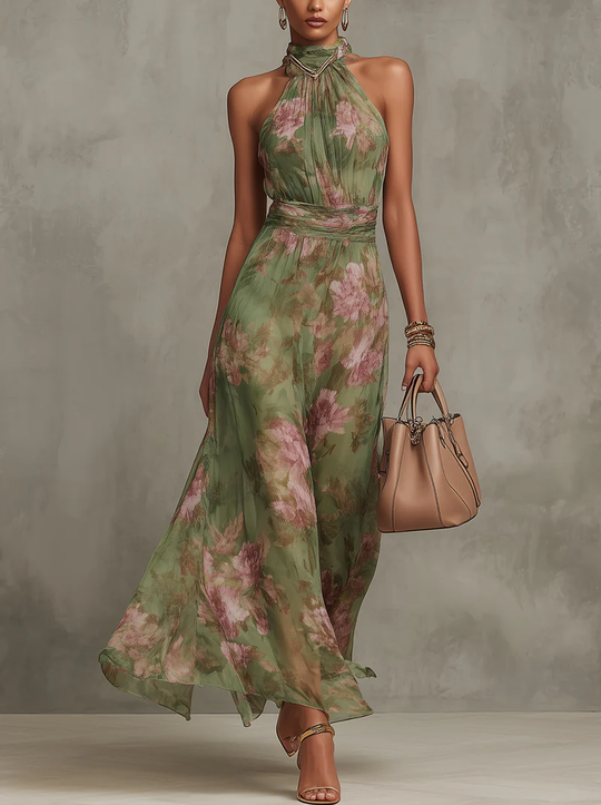 Marie | Elegantes Sommerkleid mit Blumenmuster