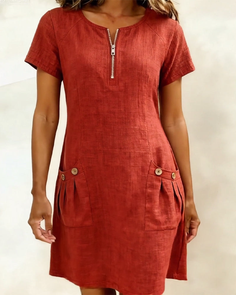 Sommerfeld | Damen-Etui-Kleid, kurzärmelig