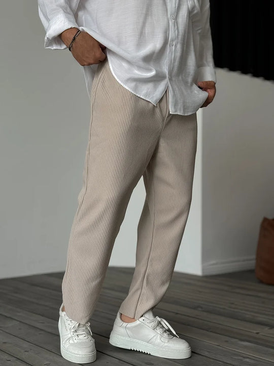 Winterfeld™ | Herren Relax Fit Plissee Hose – Eleganter und Bequemer Alltags- und Business-Look