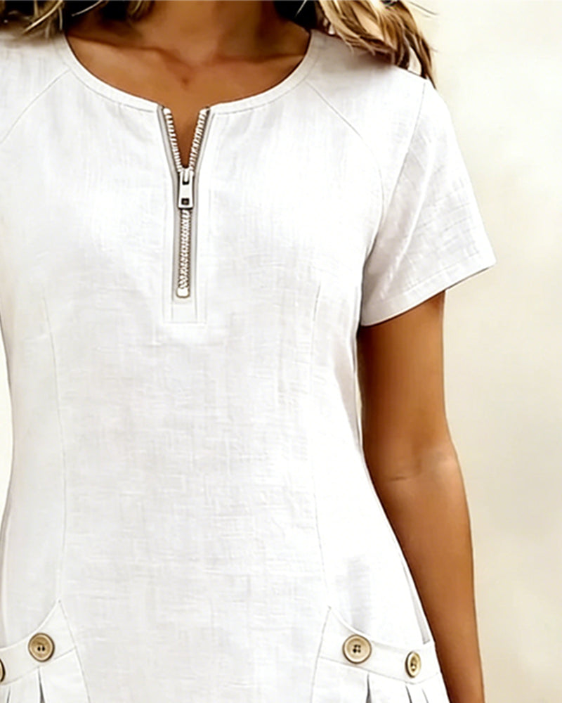Sommerfeld | Damen-Etui-Kleid, kurzärmelig