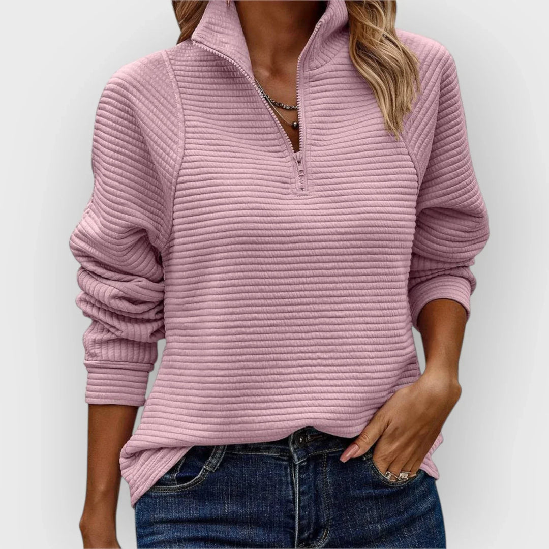 Sommerfeld | Eleganter Half-Zip Pullover für Damen