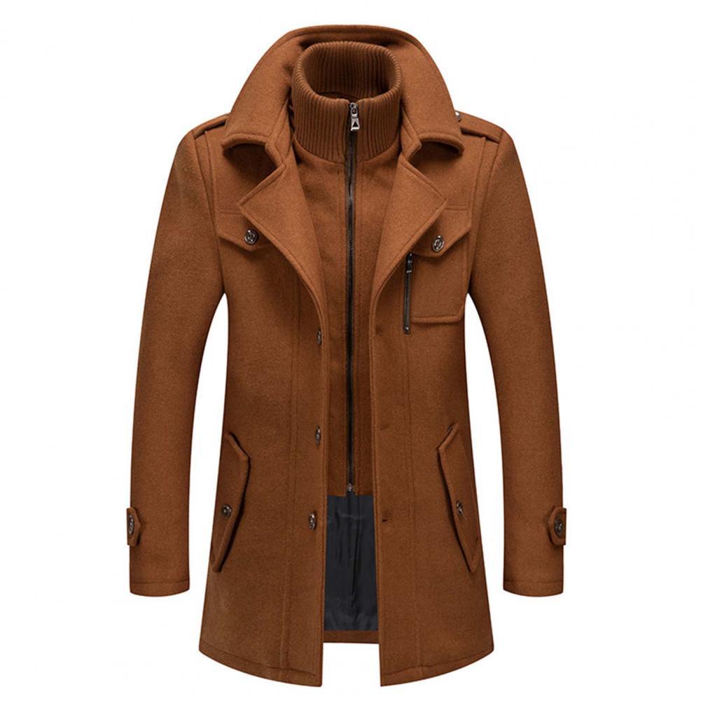 Winterfeld | Luxuriöser Doppelkragen-Trenchcoat für Herren