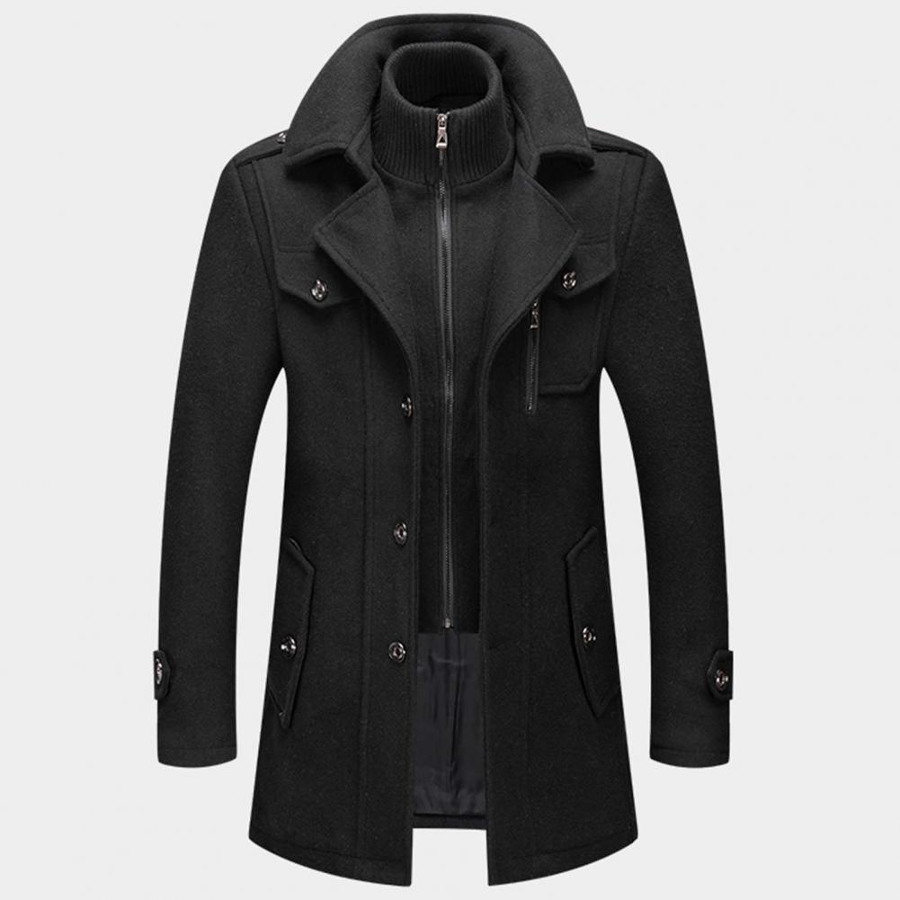 Winterfeld | Luxuriöser Doppelkragen-Trenchcoat für Herren