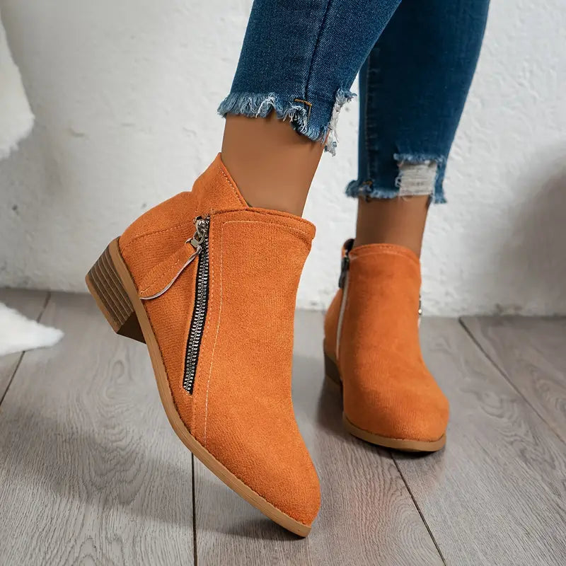 Winterfeld™ | Trendige Wildlederstiefel mit Absatz