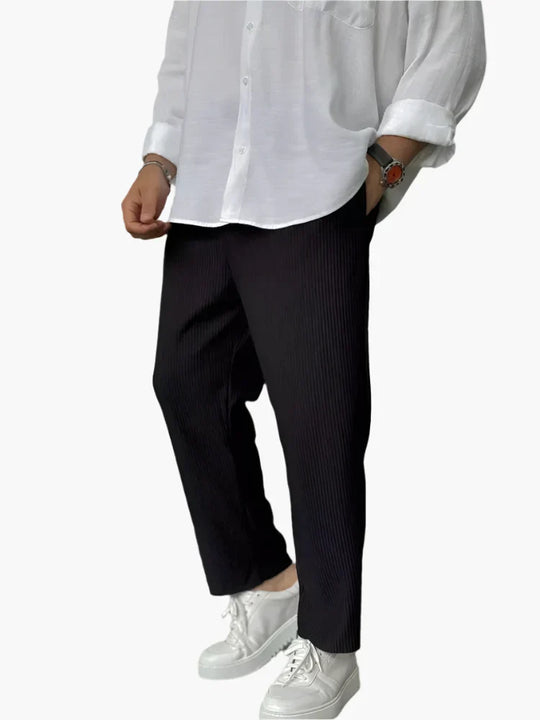 Winterfeld™ | Herren Relax Fit Plissee Hose – Eleganter und Bequemer Alltags- und Business-Look