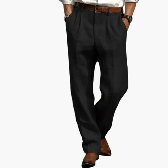 Winterfeld™ | Herren Retro Anzughose – Klassische Business- und Freizeit-Hose mit weitem Bein, elegantem Look, ideal für Büro und Alltag