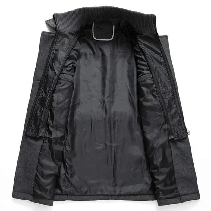 Winterfeld | Luxuriöser Doppelkragen-Trenchcoat für Herren