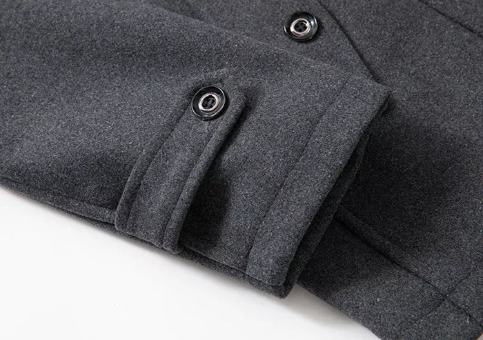 Winterfeld | Luxuriöser Doppelkragen-Trenchcoat für Herren