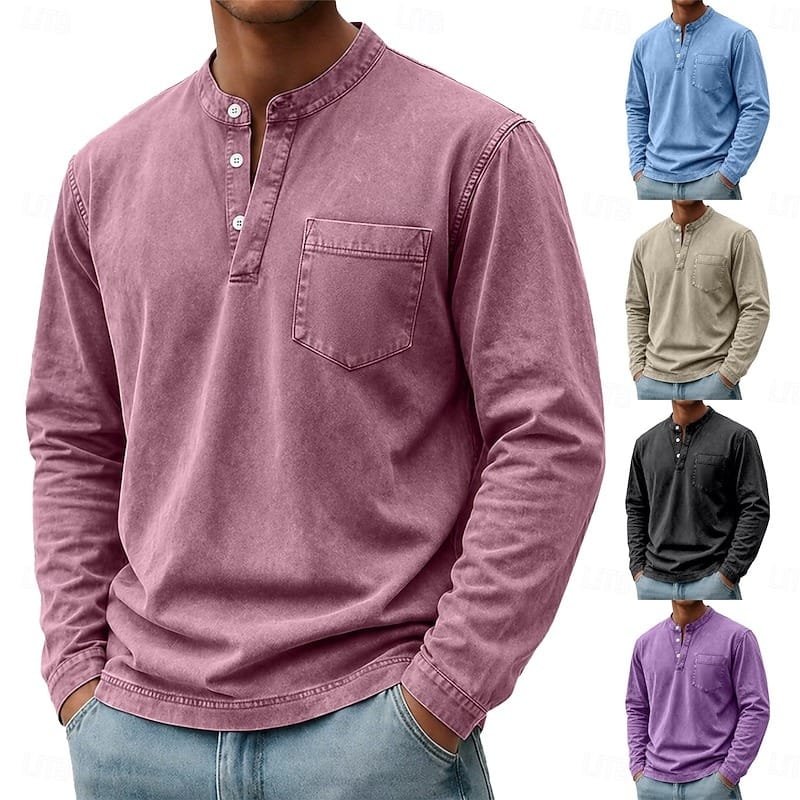 Sommerfeld | Langarm-Henleyshirt aus Baumwolle (1 kaufen, 1 GRATIS dazu)