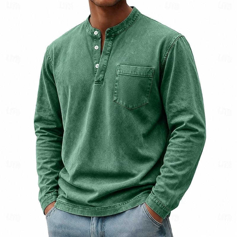 Sommerfeld | Langarm-Henleyshirt aus Baumwolle (1 kaufen, 1 GRATIS dazu)