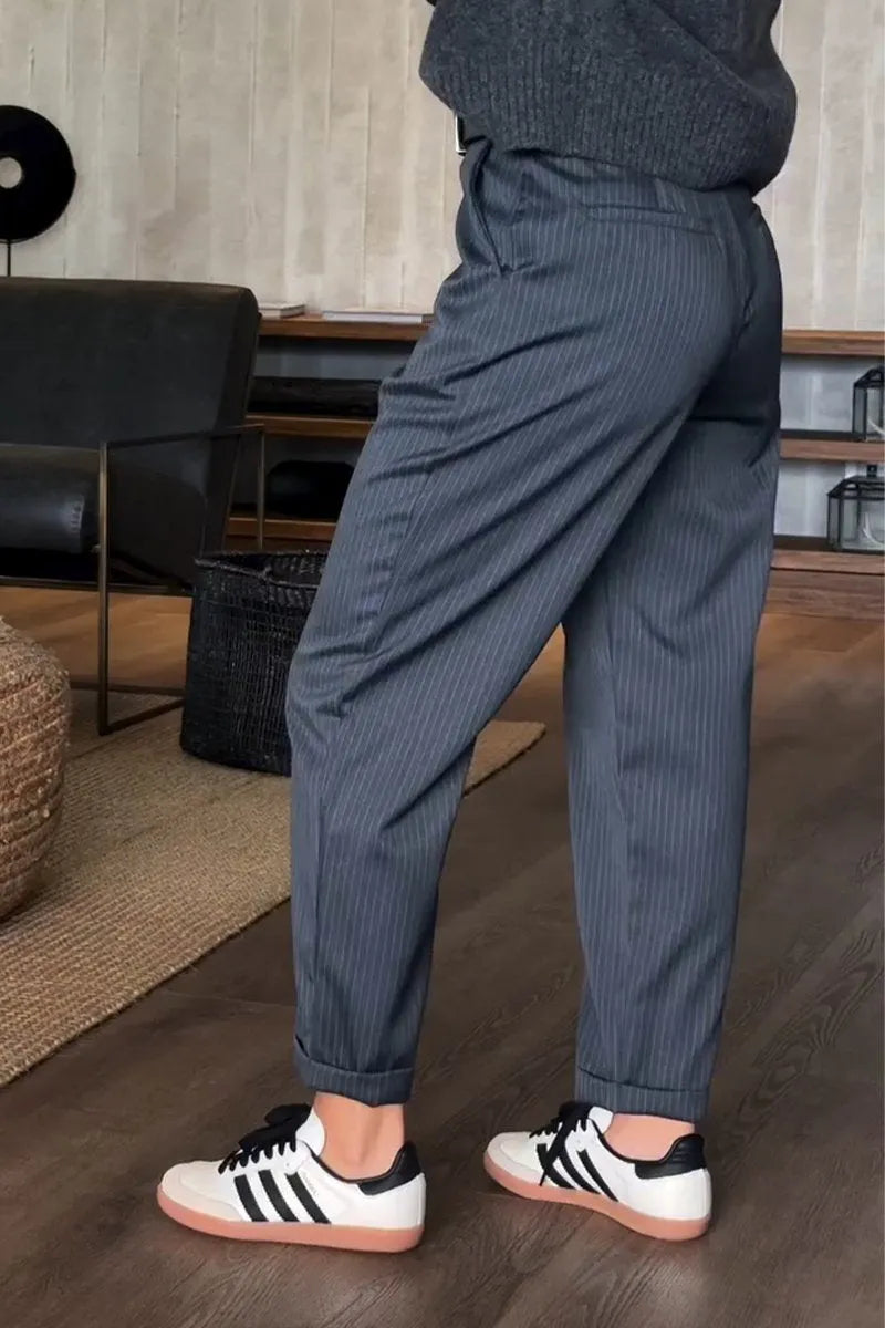 Winterfeld | ELEGANTE, FIGURSCHMEICHELNDE HOSE MIT STREIFEN