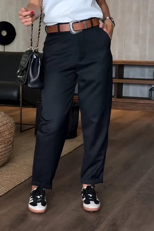 Winterfeld | ELEGANTE, FIGURSCHMEICHELNDE HOSE MIT STREIFEN