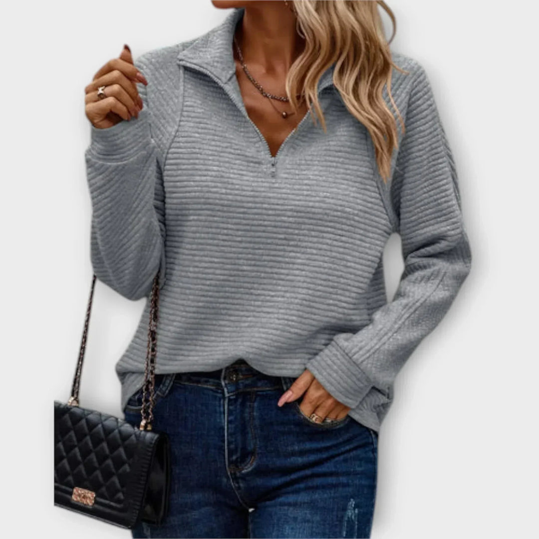 Sommerfeld | Eleganter Half-Zip Pullover für Damen