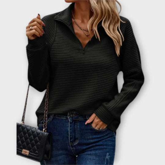 Sommerfeld | Eleganter Half-Zip Pullover für Damen