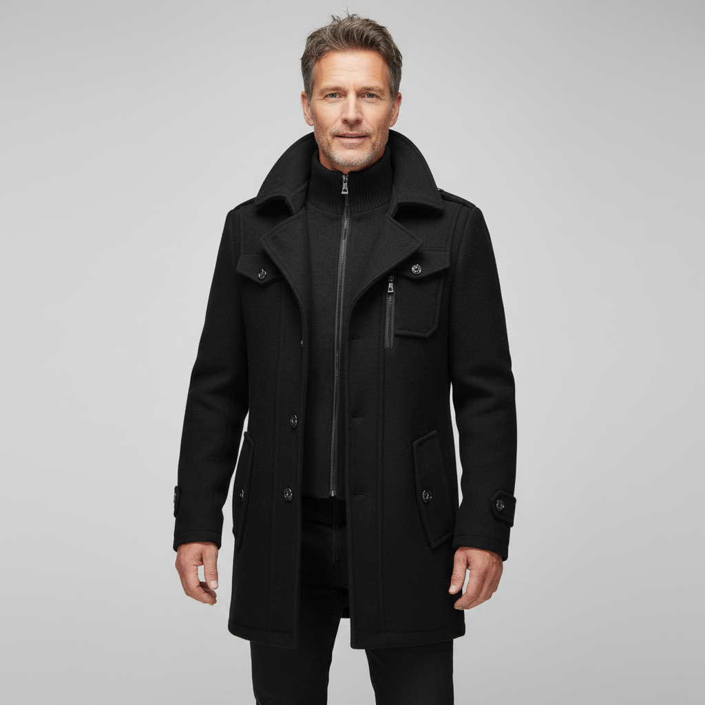 Sommerfeld | Luxuriöser Doppelkragen-Trenchcoat für Herren