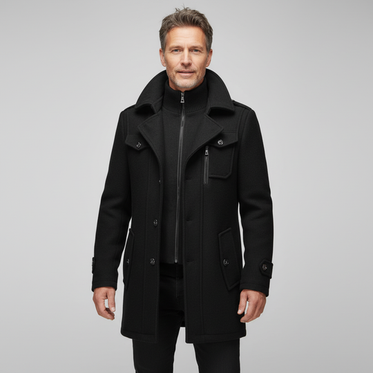 Sommerfeld | Luxuriöser Doppelkragen-Trenchcoat für Herren
