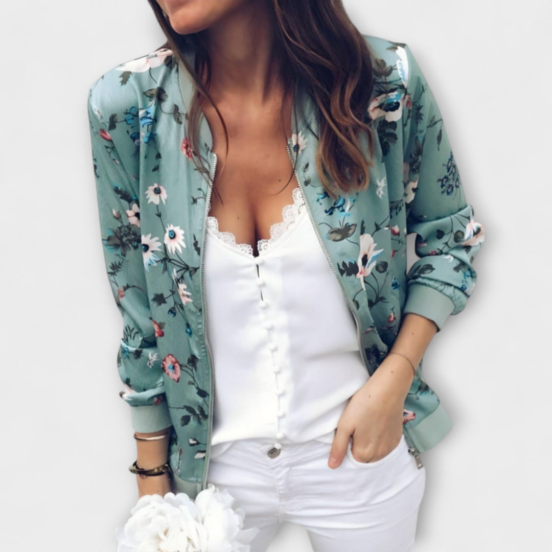 Winterfeld™ | Kaelin – Stylische Bomberjacke mit Blumenmuster
