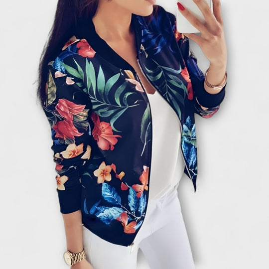Winterfeld™ | Kaelin – Stylische Bomberjacke mit Blumenmuster
