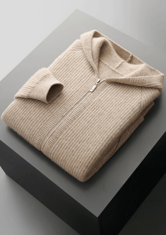 Sommerfeld | Merino Zip-Hoodie aus extra feiner Merinowolle