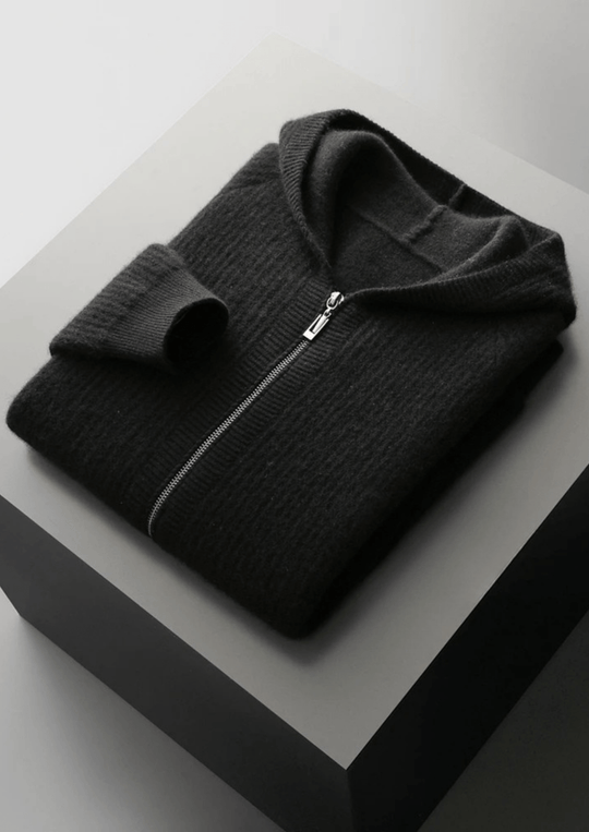 Sommerfeld | Merino Zip-Hoodie aus extra feiner Merinowolle