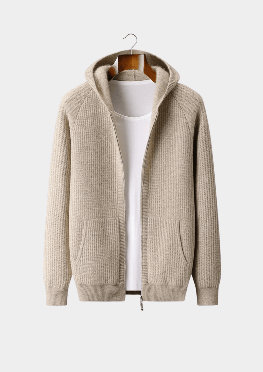 Sommerfeld | Merino Zip-Hoodie aus extra feiner Merinowolle