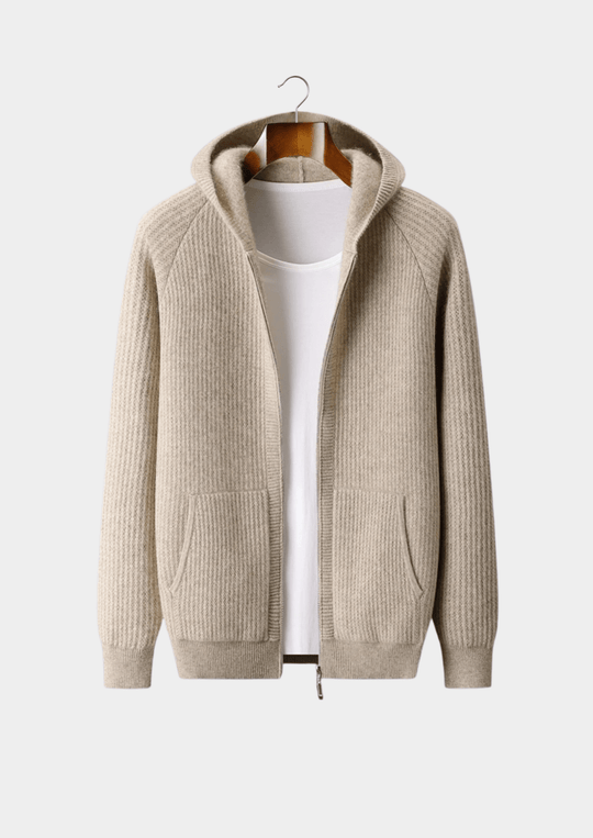 Sommerfeld | Merino Zip-Hoodie aus extra feiner Merinowolle