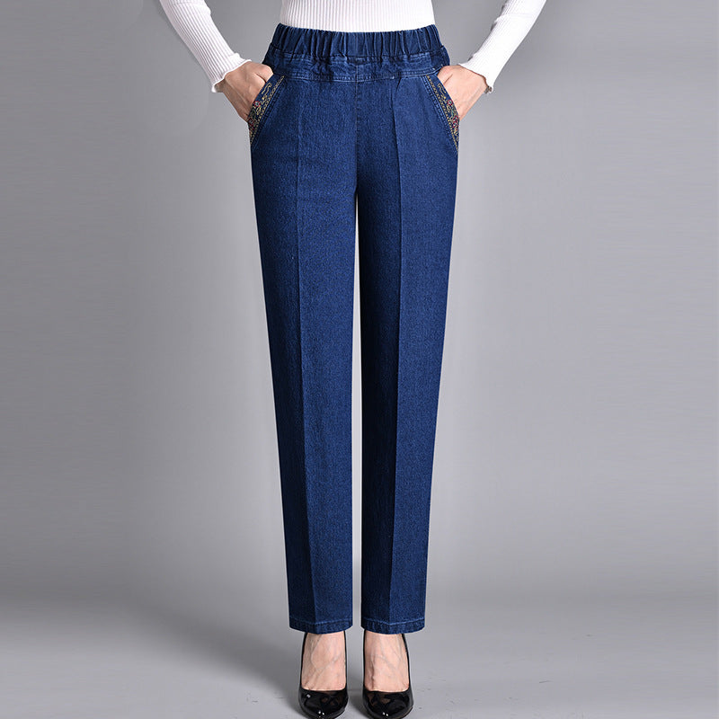 Winterfeld | Damenjeans mit elastischem Bund und Seitentaschen