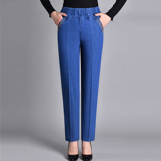 Winterfeld | Damenjeans mit elastischem Bund und Seitentaschen