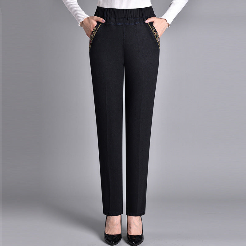 Winterfeld | Damenjeans mit elastischem Bund und Seitentaschen