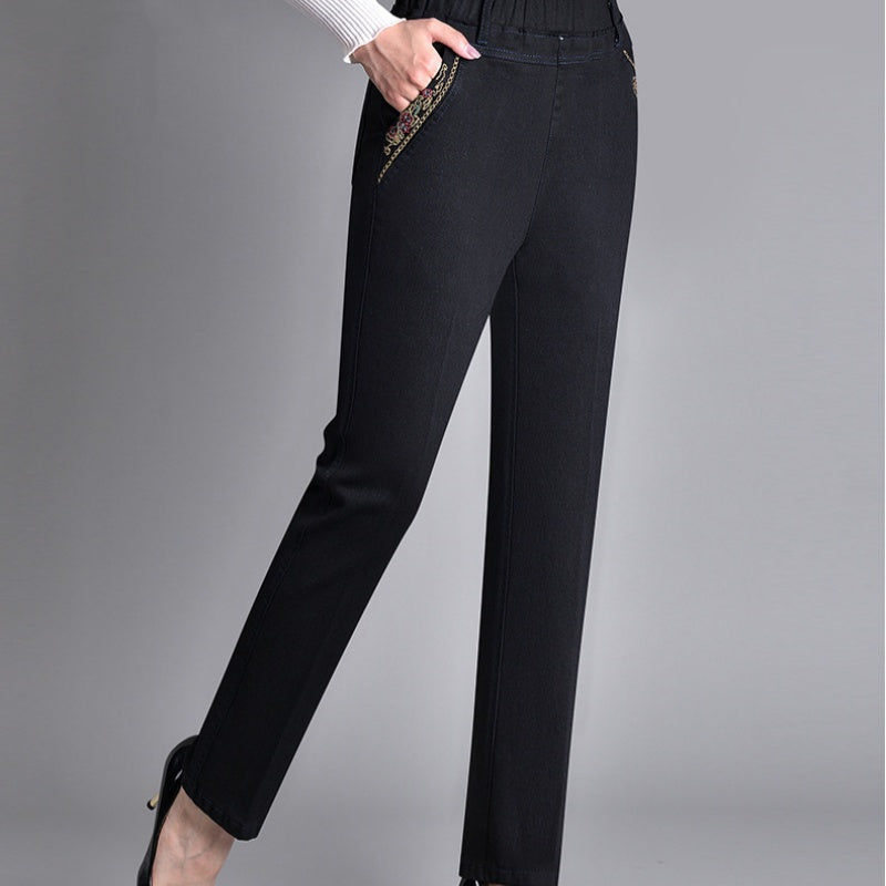 Winterfeld | Damenjeans mit elastischem Bund und Seitentaschen