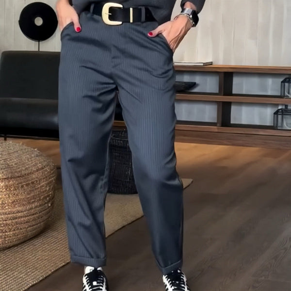 Winterfeld | ELEGANTE, FIGURSCHMEICHELNDE HOSE MIT STREIFEN