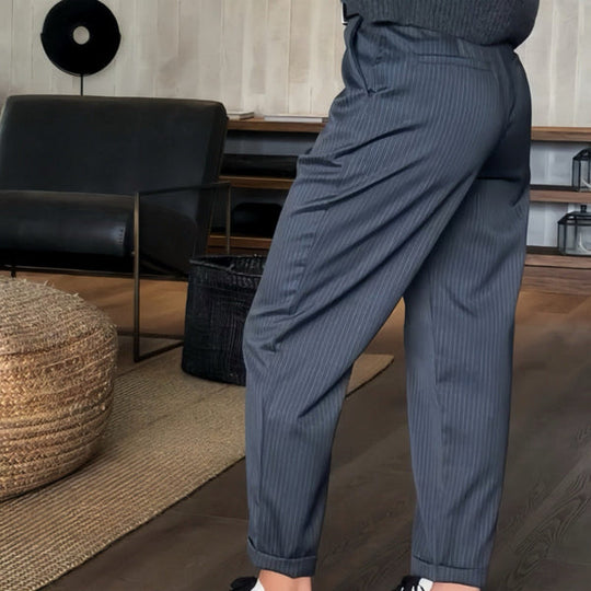 Winterfeld | ELEGANTE, FIGURSCHMEICHELNDE HOSE MIT STREIFEN